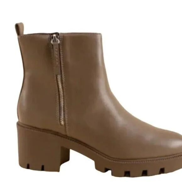 Dolce Vita Nicola Taupe Booties - Picture 3 of 4